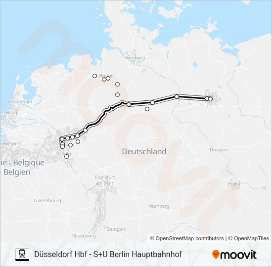 Bahnlinie 10 Karte