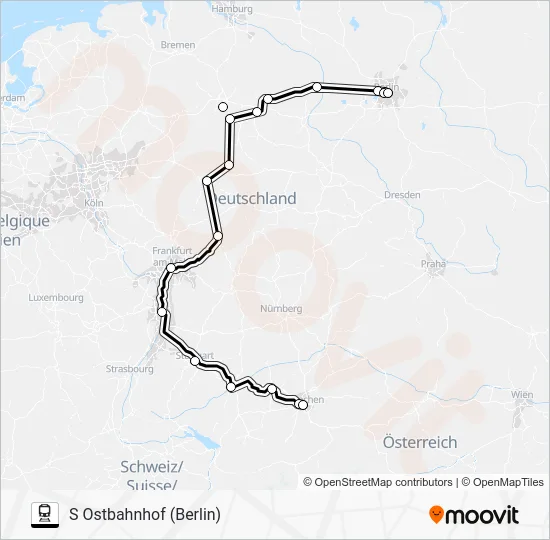 Поезд 11: карта маршрута