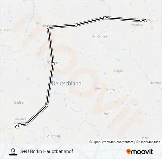 12 Train Line Map