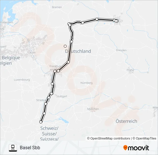 12 Train Line Map
