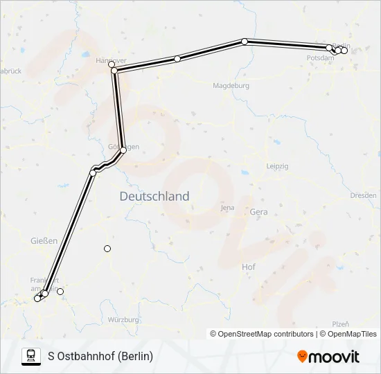12 Train Line Map