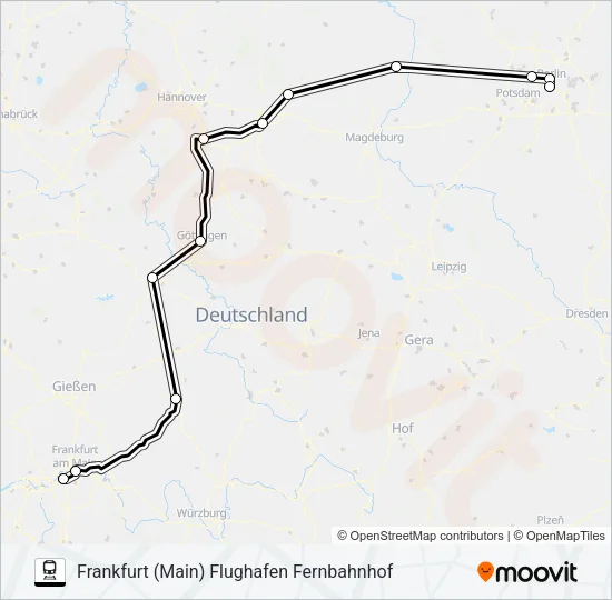13 Train Line Map