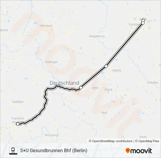 15 Train Line Map