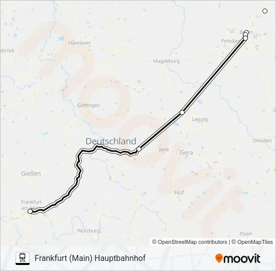 15 Train Line Map