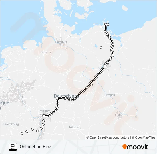 15 Train Line Map