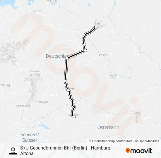 Поезд 18: карта маршрута