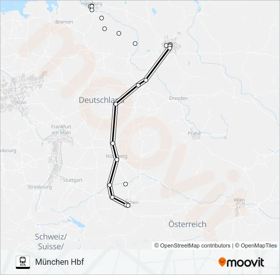 18 Train Line Map