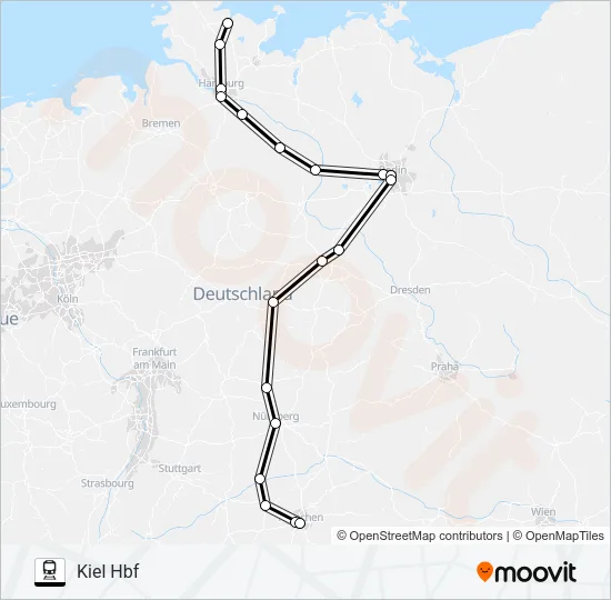 18 Train Line Map