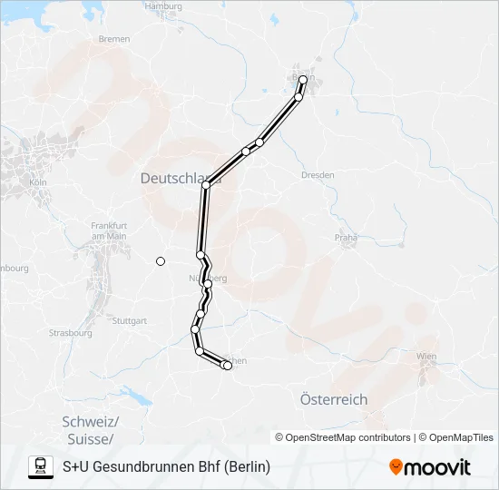 18 Train Line Map