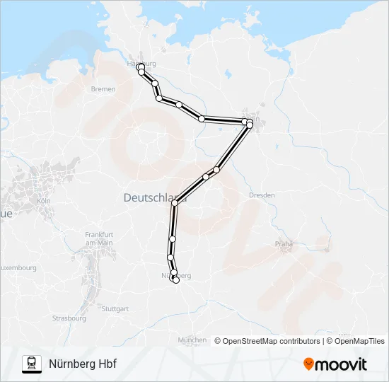 18 Train Line Map