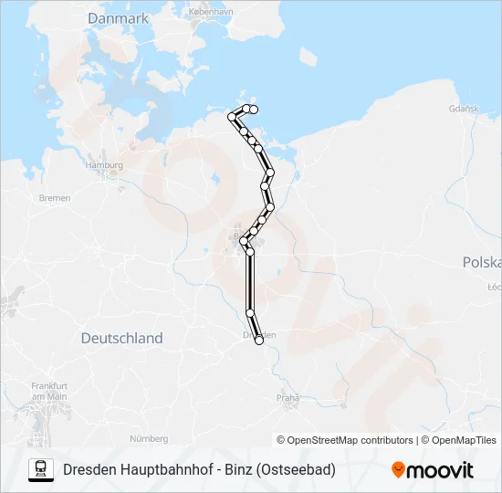 21 Train Line Map