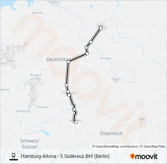 28 Train Line Map