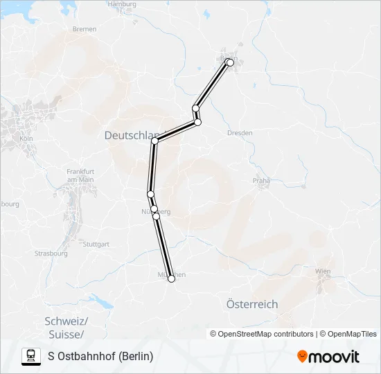 Поезд 28: карта маршрута