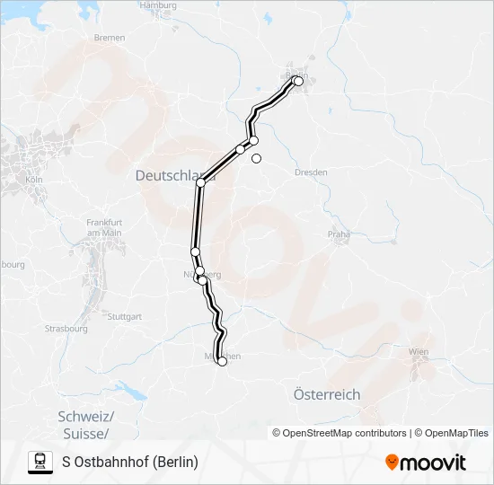 Поезд 28: карта маршрута