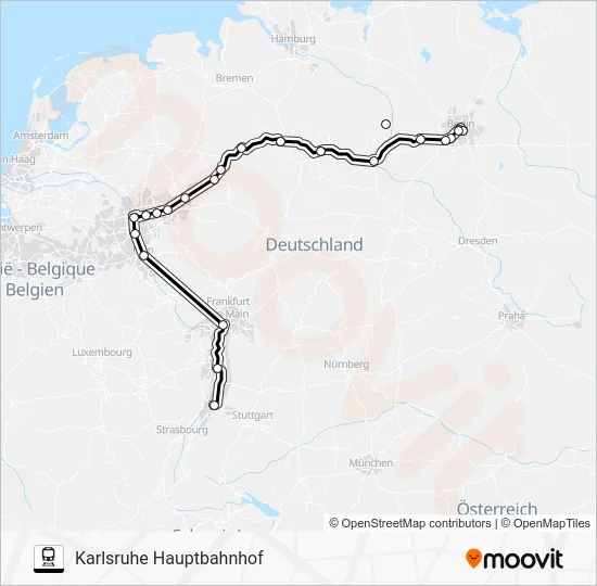 Поезд 43: карта маршрута