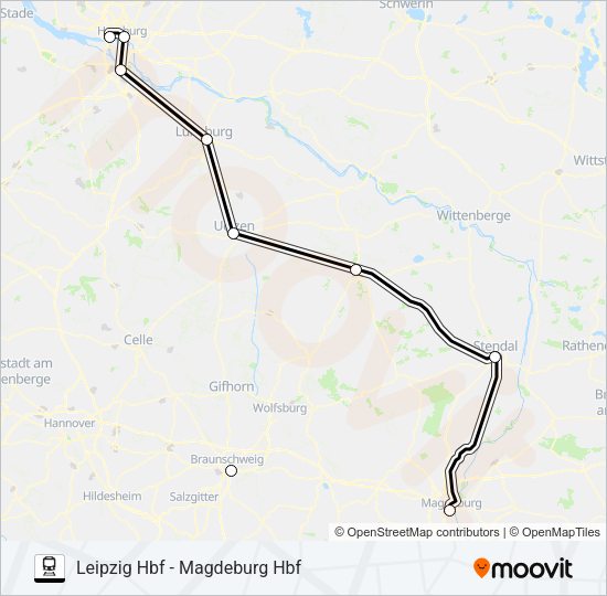 Поезд 57: карта маршрута