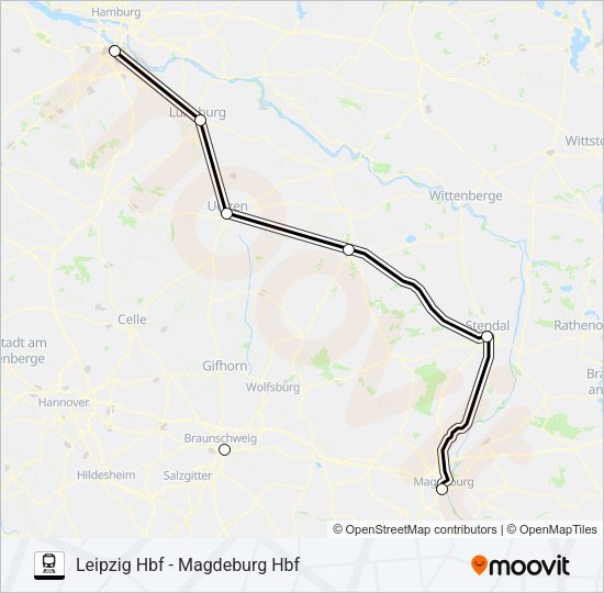 Поезд 57: карта маршрута