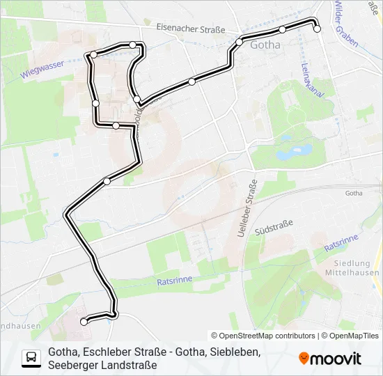 A Bus Line Map