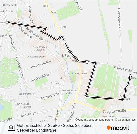 A Bus Line Map