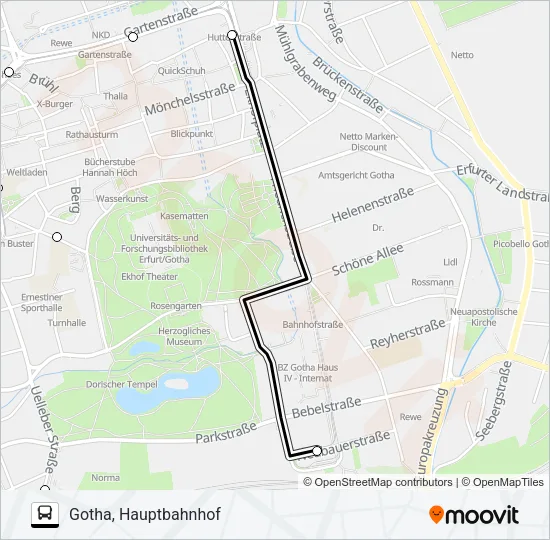 C Bus Line Map