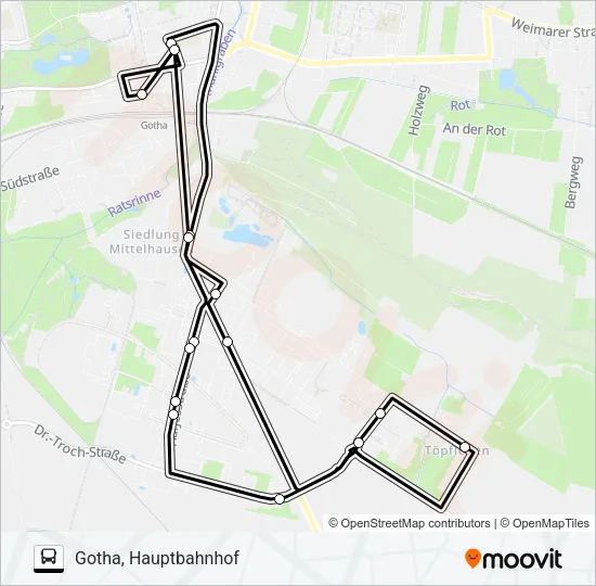D Bus Line Map