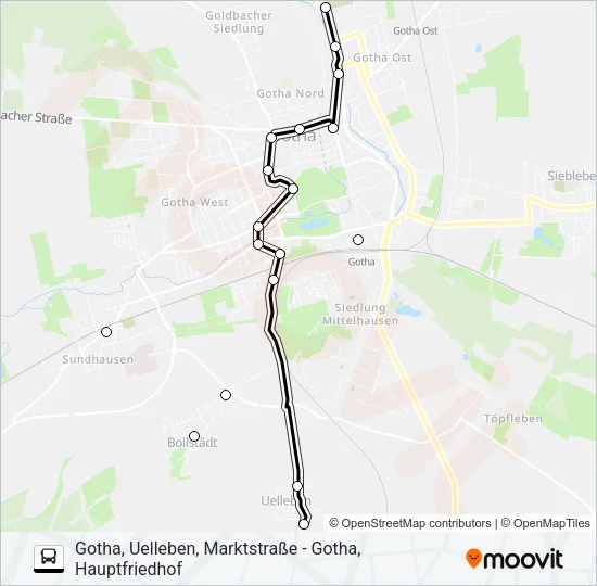 F Bus Line Map