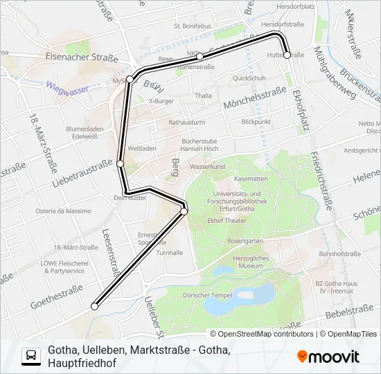 F Bus Line Map
