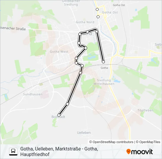 F Bus Line Map