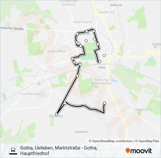 F Bus Line Map