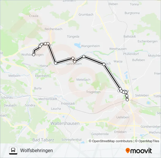 Автобус 821: карта маршрута