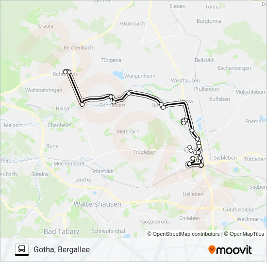 Автобус 821: карта маршрута