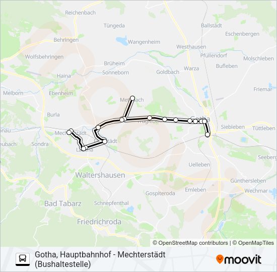 Автобус 830: карта маршрута