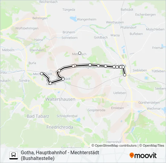 Автобус 830: карта маршрута
