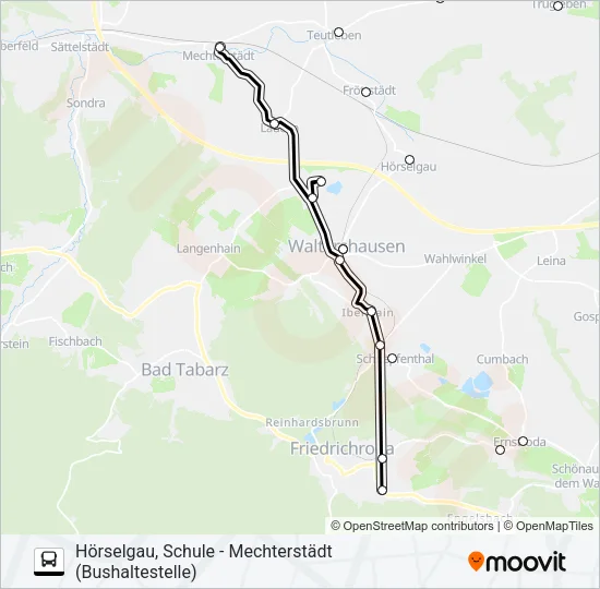 831 Bus Line Map