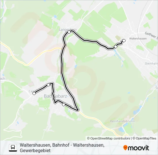 841 Bus Line Map