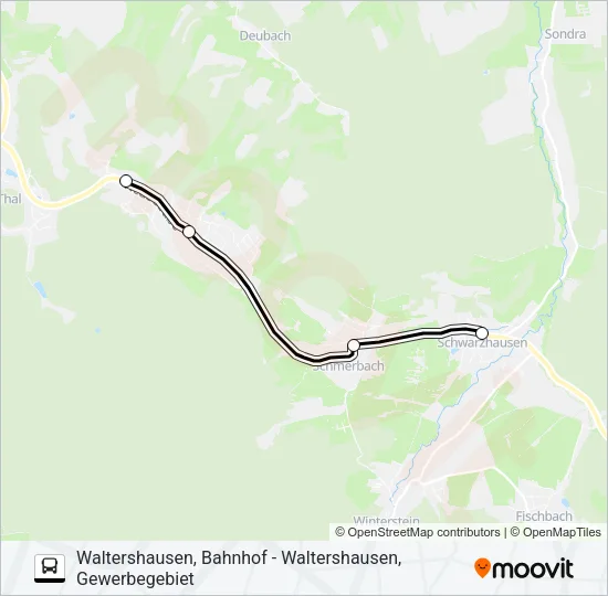 841 Bus Line Map