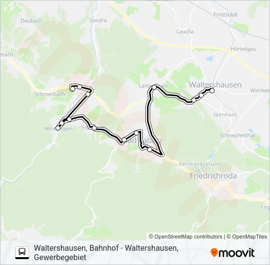 841 Bus Line Map
