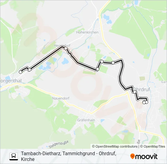 850 Bus Line Map