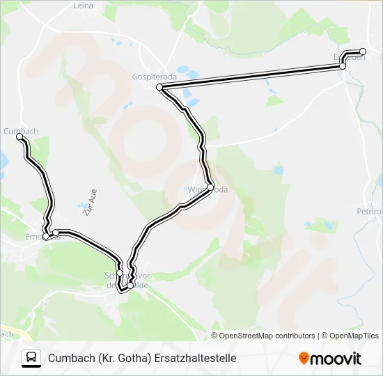 Автобус 853: карта маршрута