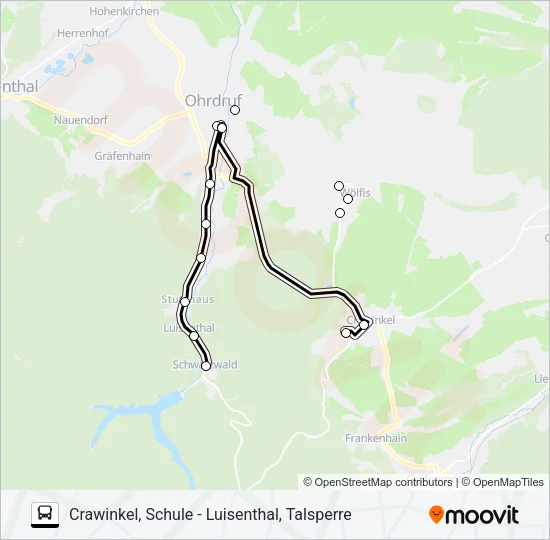 862 Bus Line Map