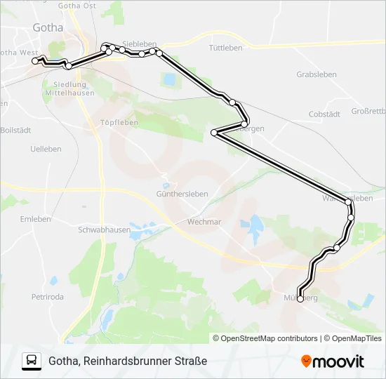 871 Bus Line Map