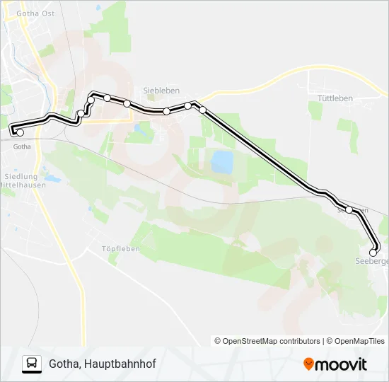 871 Bus Line Map