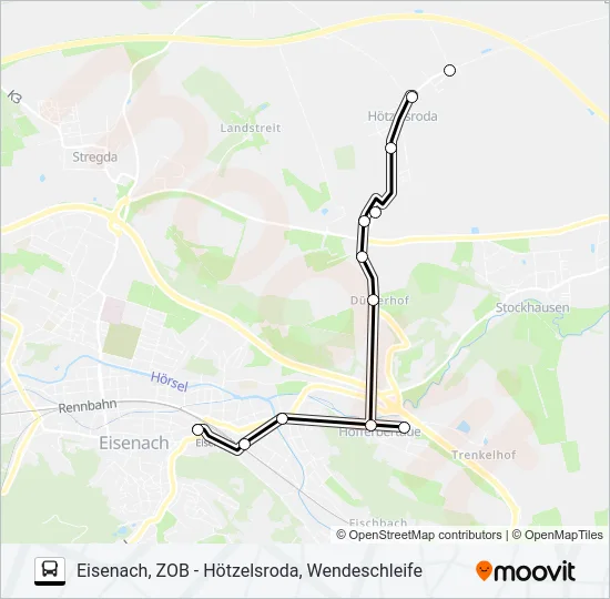 4 Bus Line Map