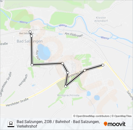 53 bus Line Map