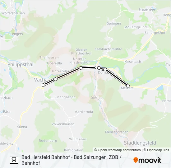 100 Bus Line Map