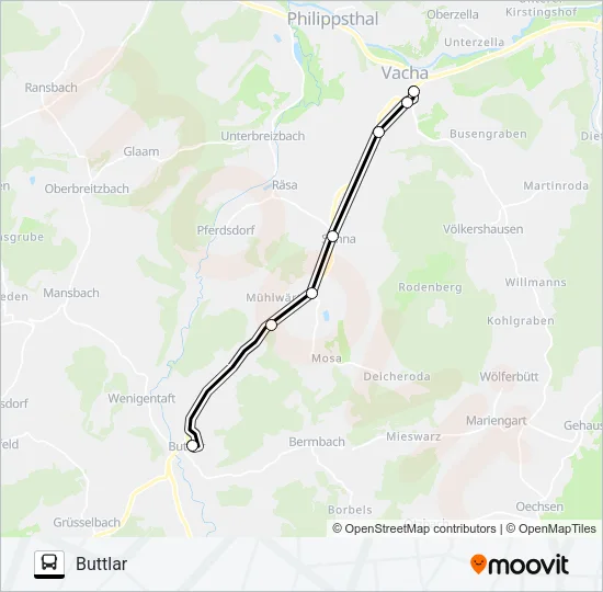 110 Bus Line Map