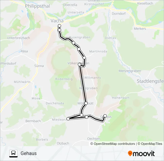 111 Bus Line Map