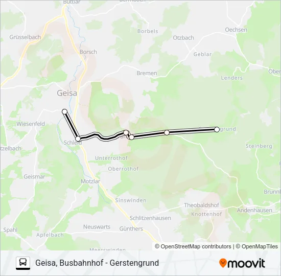 113 Bus Line Map