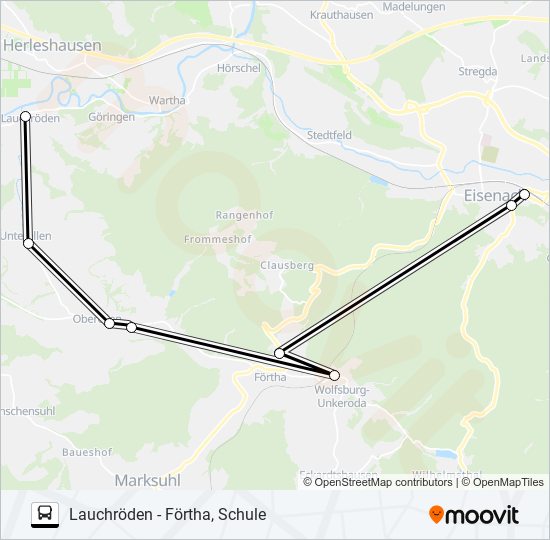 117 bus Line Map