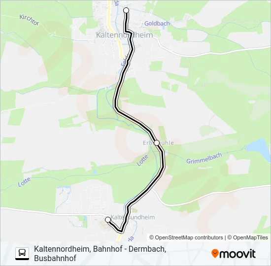 133 Bus Line Map